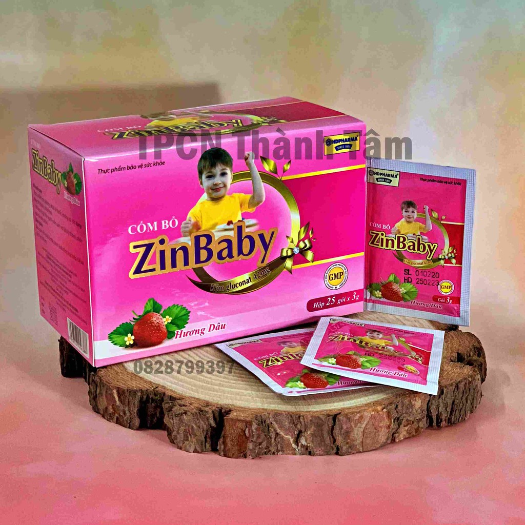 Cốm ăn ngon cho bé ZINBABY tăn cường sức đề kháng, hỗ trợ hệ tiêu hóa-Hộp  25 gói