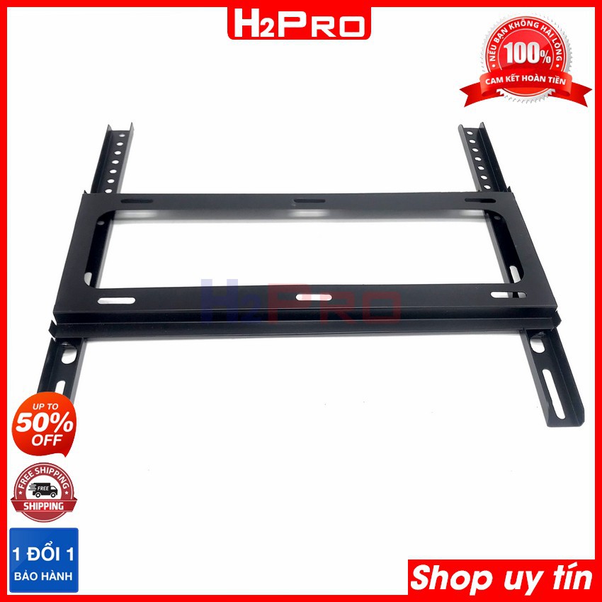 Giá Treo Tivi Thẳng 42-75 Inch Cố Định Sát Tường Cao Cấp Hỗ Trợ Tv 42-49-50-55-60-75 Inch, Quà 30K Bộ Ốc Vít-H2Pro Tech