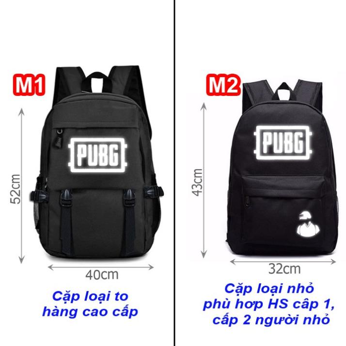 cặp PUBG, balo game PUBG, balo phản quang PUBG may 3 lớp