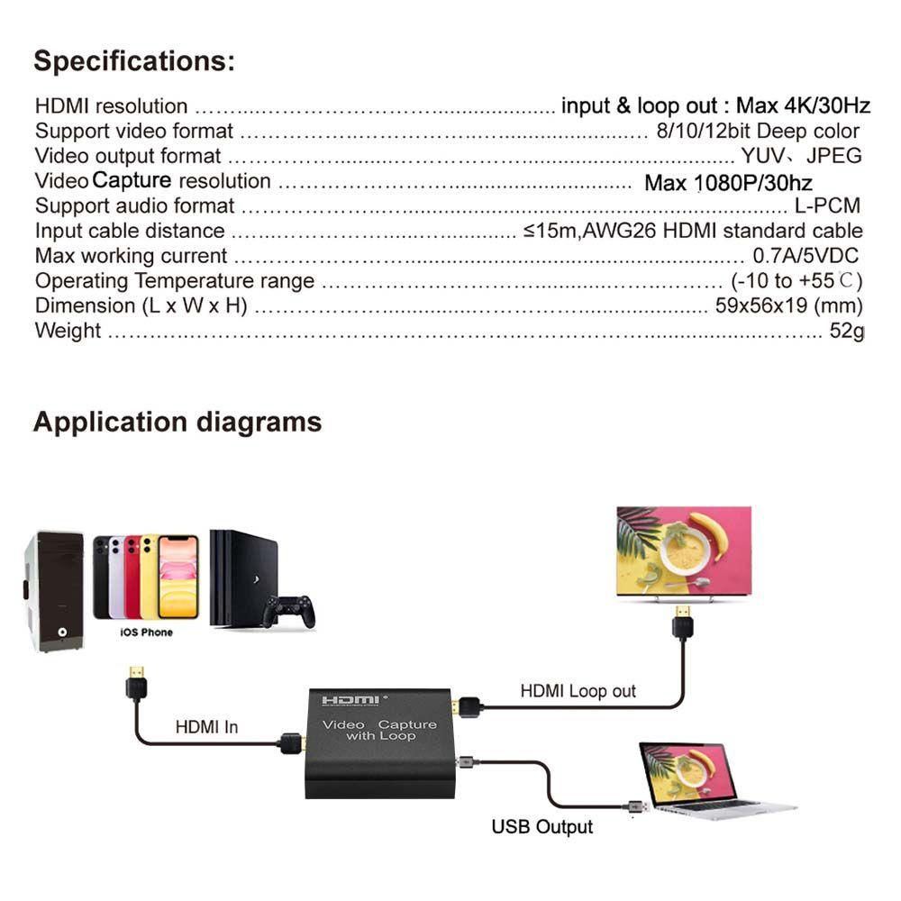Thẻ Ghi Hình Video HD Usb 3.0 Dùng Để Phát Trực Tiếp