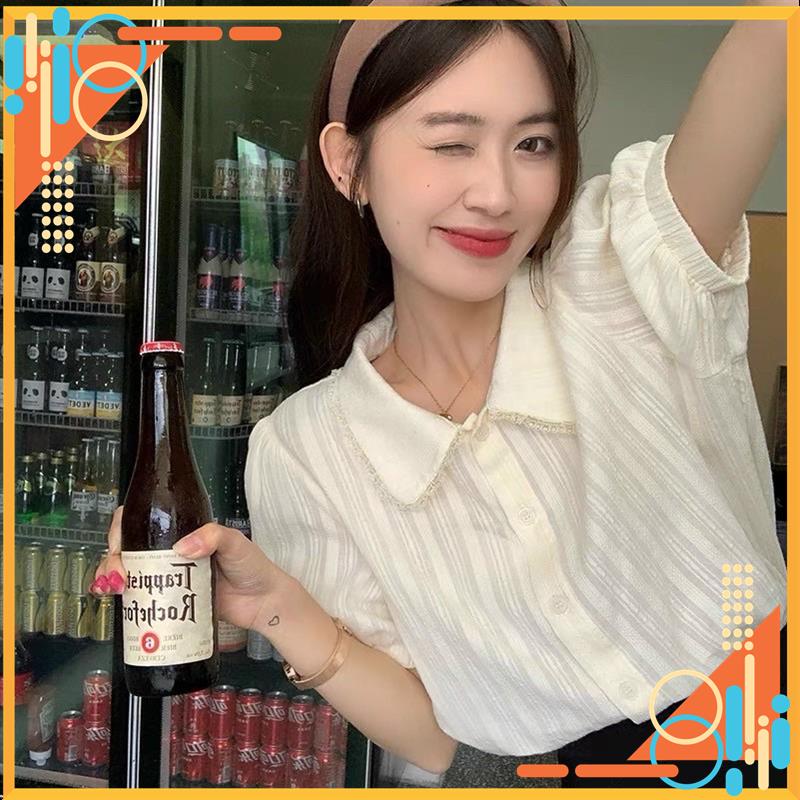 Áo sơ mi cổ đức, Áo sơ mi tay bồng, áo kiểu tiểu thư MSP69399 | BigBuy360 - bigbuy360.vn