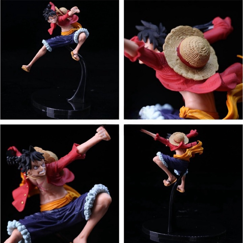 Mô hình One Piece luffy áo choàng đen cao 16cm, figure one piece decor trang trí cực chất, mô hình anime làm quà tặng