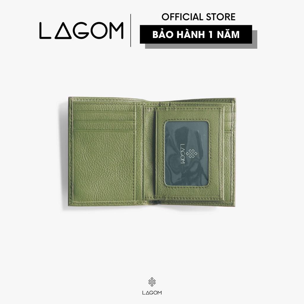 Ví nam Da Thật LAGOM Flip Wallet Dáng đứng - có ngăn để ảnh