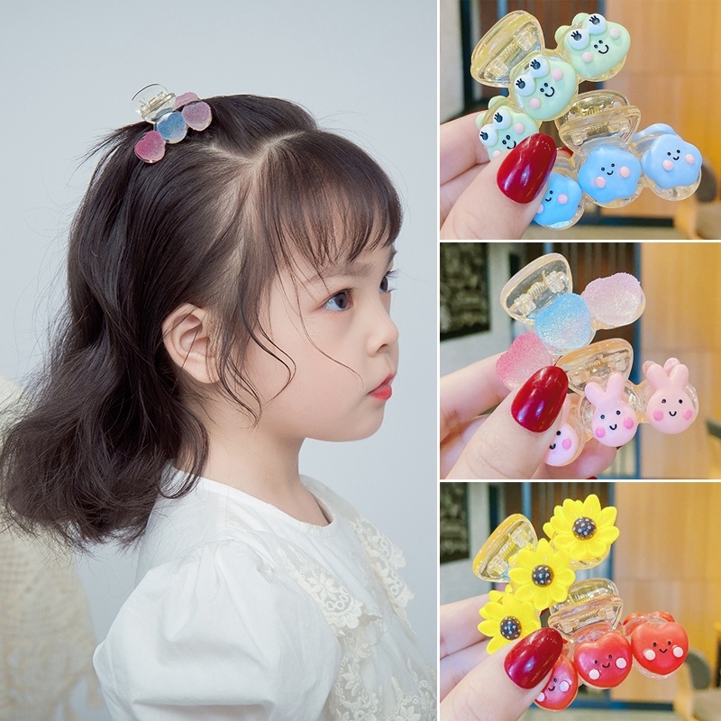 Kẹp tóc mái màu kẹo ngọt đáng yêu dành cho bé gái