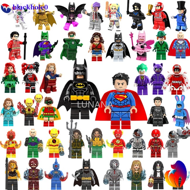 Đồ chơi mô hình lắp ráp nhân vật siêu anh hùng DC Batman Superman Aquaman Wonder Woman Justice League