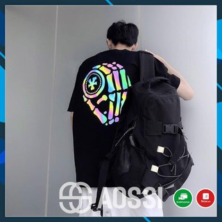 Deal hot- áo thun tay lỡ unisex phản quang nam nữ from rộng aossi - áo thun phản quang 7 màu dirty coins - a045