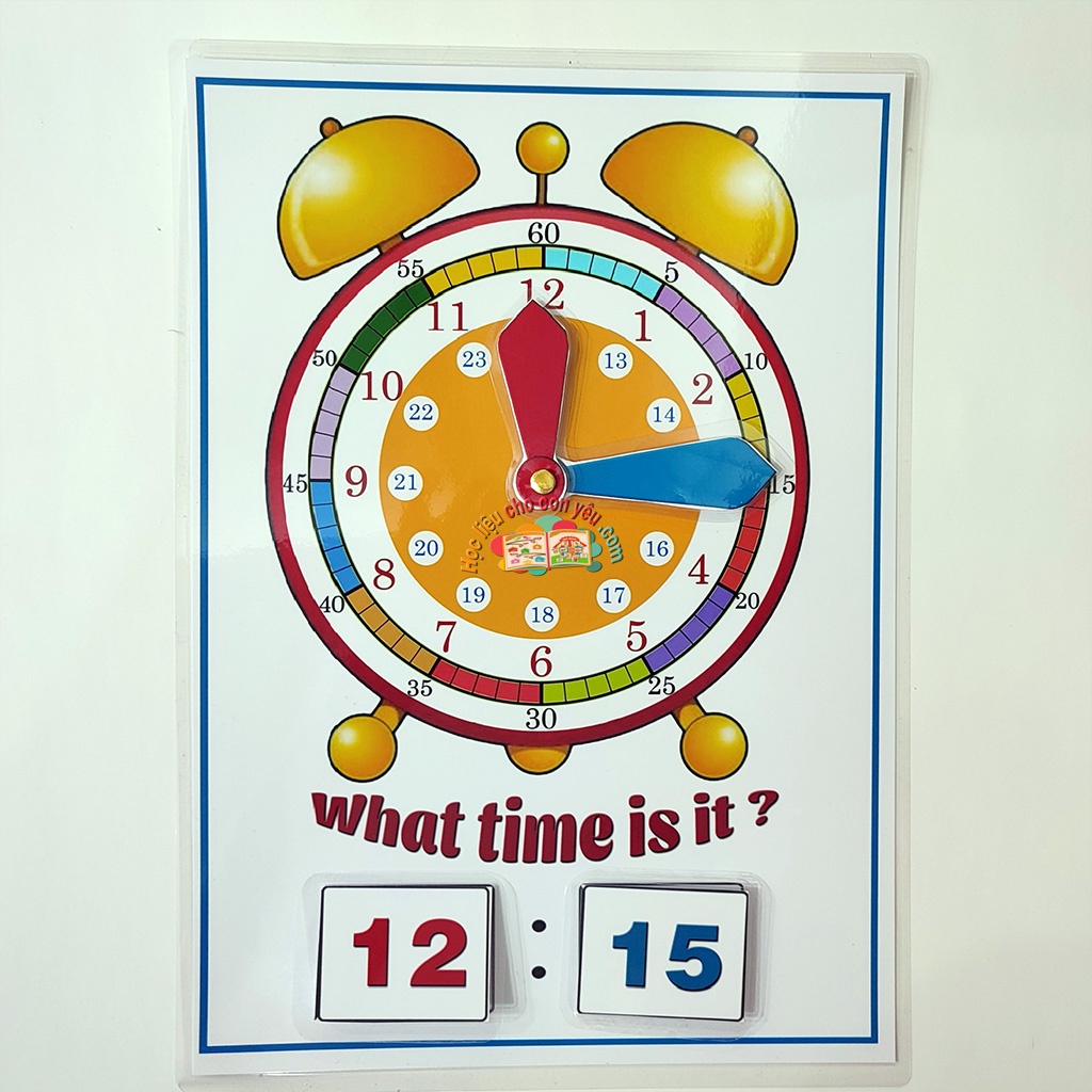 Bé học thời gian - học liệu đồng hồ thông minh🕔🕟🕧🕛