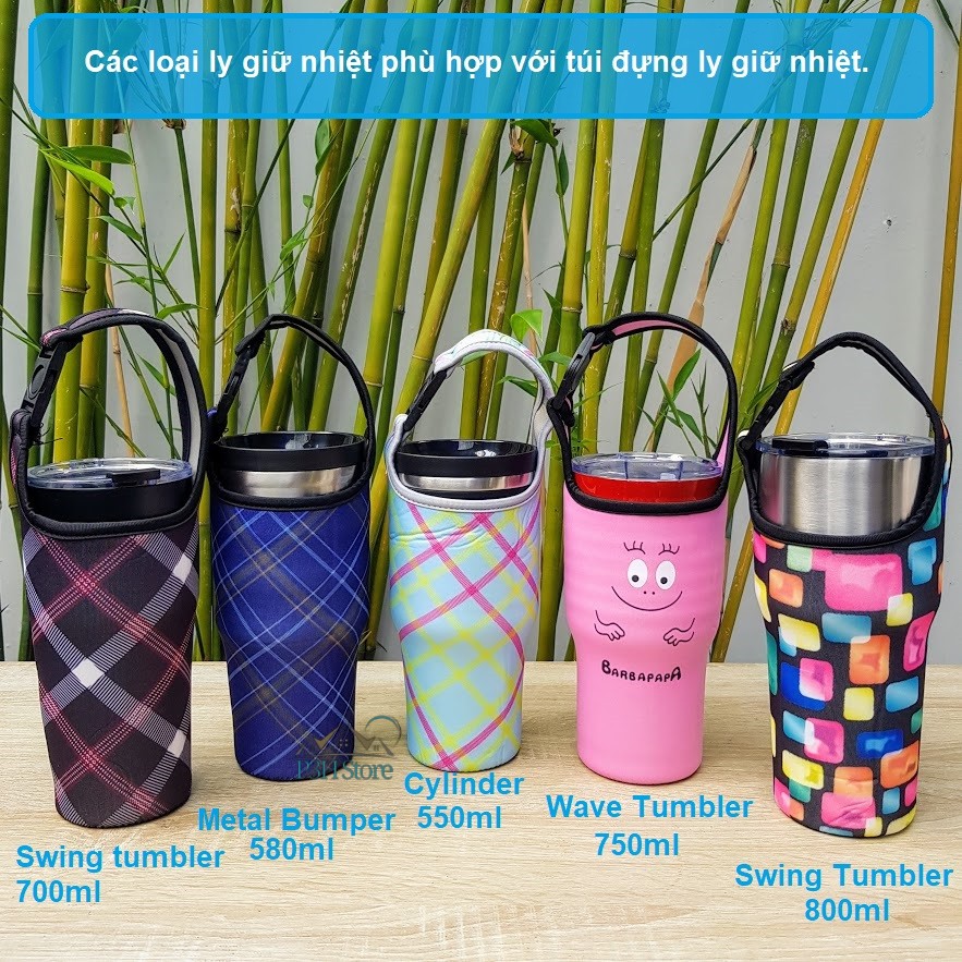 Túi đựng ly giữ nhiệt cho các loại bình ly giữ nhiệt dung tích từ 650ml Swing Tumbler 700ml Tyeso 880ml PK02