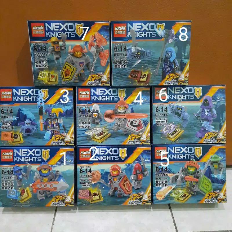 Bộ Đồ Chơi Lego Xếp Hình Ninjago Nexo Knight Minicraft Minecraft Sy650 (8 Hộp)