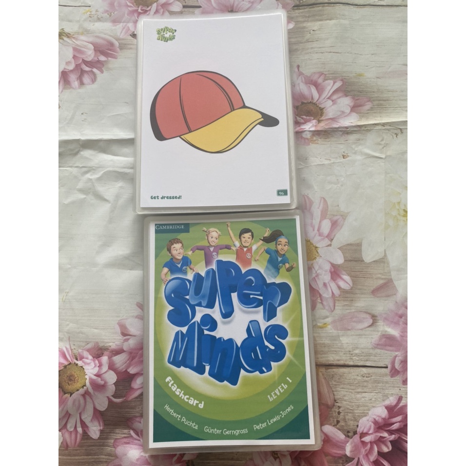FLASHCARDS SUPER MINDS STATER,1,2 - thẻ A5 ép plastic
