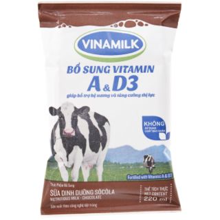 Sữa tiệt trùng Vinamilk bịch 220ml