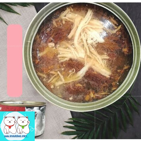 Pate Lon lớn 170gr tiết kiệm - Orgo Pate cho mèo - Thịt cá ngừ Thức ăn ướt dạng mảnh đóng hộp cho mèo