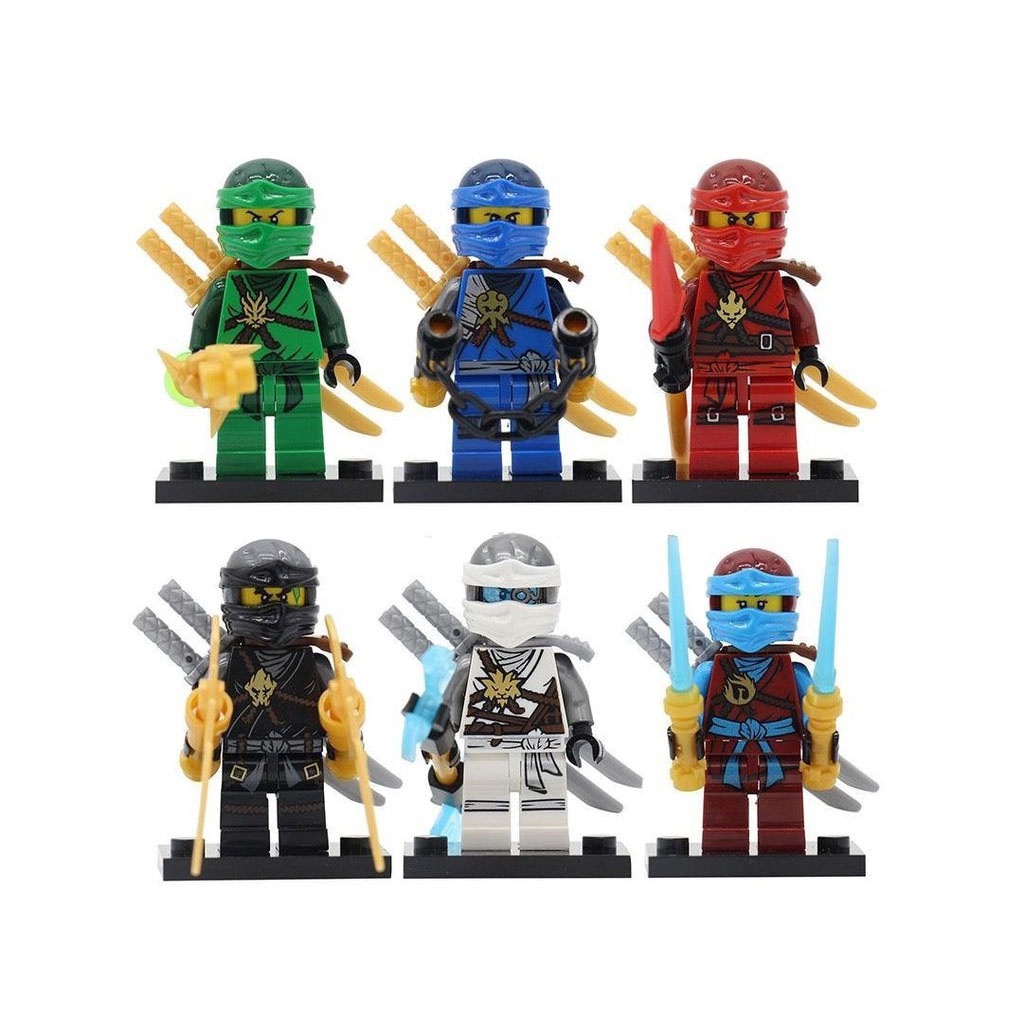 Bộ 6 nhân vật minifigures Ninjago Decool 10041 - 10046