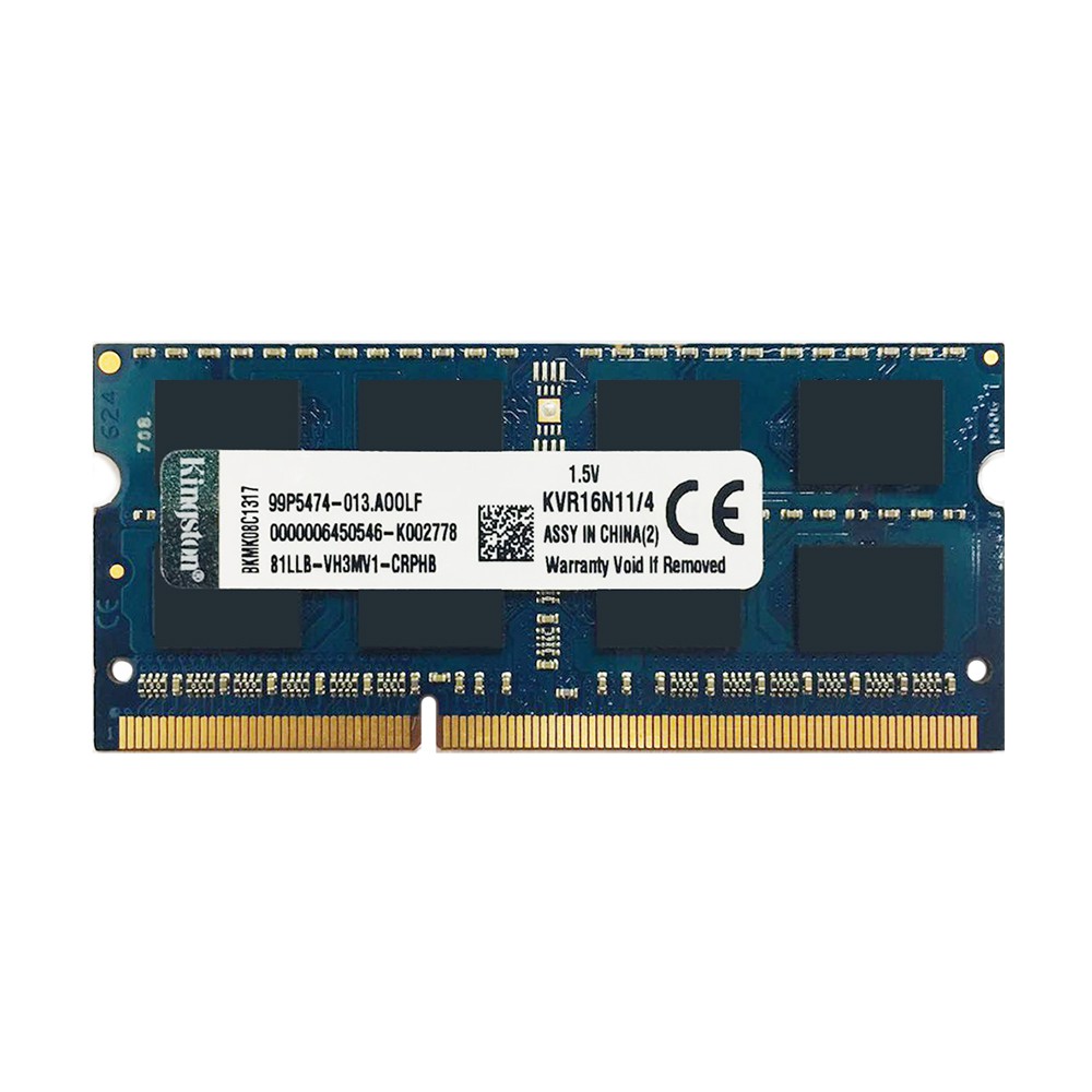 For Kingston 4gb Pc3-12800 Ddr3 1600mhz Kvr16N11 / 4 So-Dimm Notebook Laptop Ram Ad34