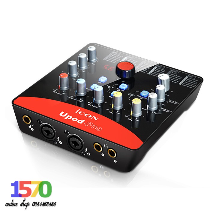 Sound card thu âm livestream Icon Upod Pro 🚛 FREESHIP 🚛 Âm thanh chất lượng cao, 72 hiệu ứng Echo