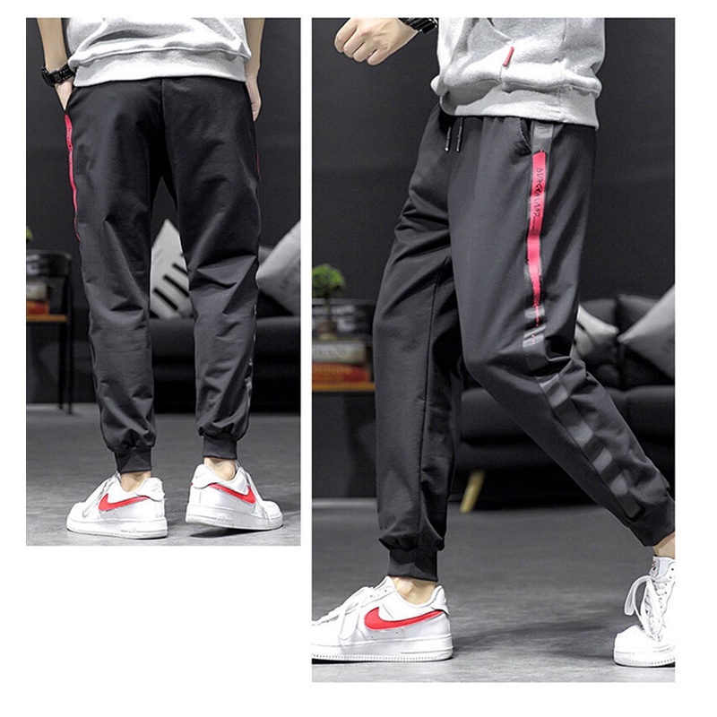 Quần Dài Thể Thao Kẻ Sọc Thoáng Khí Nhanh Khô Thiết Kế Đơn Giản Thời Trang Mùa Xuân Cho Nam