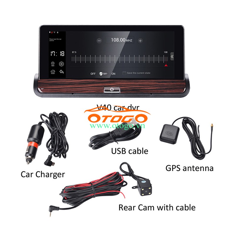 Camera Hành Trình Để Taplo Kết Hợp Camera Lùi, 3G Phát Wifi Smart Android