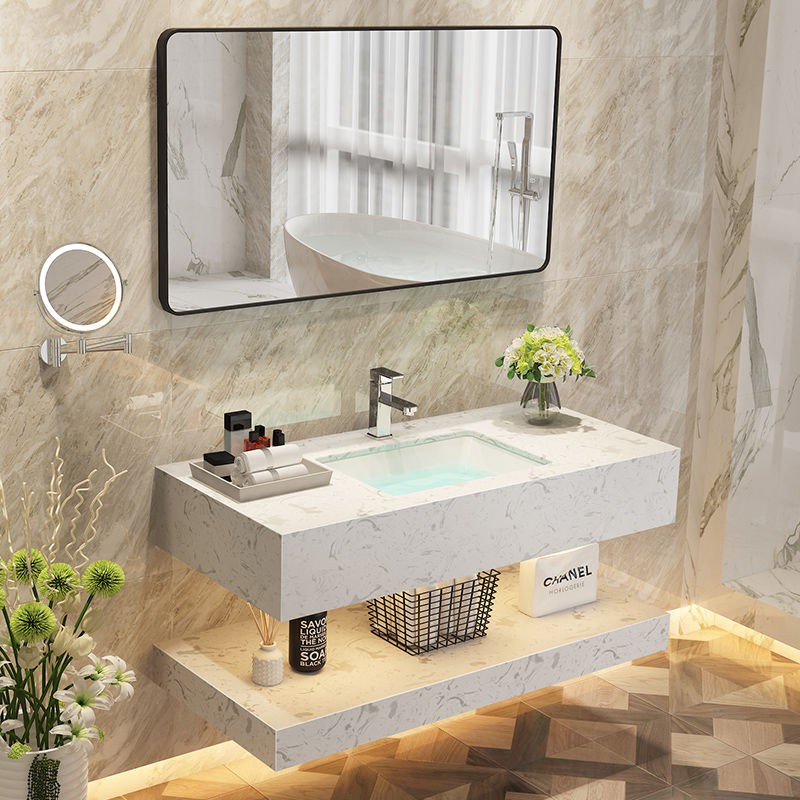 [Tủ phòng tắm] Tủ chậu rửa kết hợp gia đình tắm | BigBuy360 - bigbuy360.vn