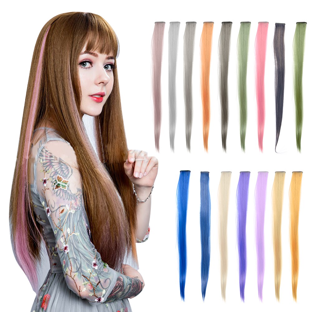 Bộ Tóc Giả Nhiều Màu Sắc Thời Trang