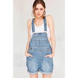 Yếm jean short B.D.G - Yếm cặp cho bé lớn & mẹ ***** NoBrandDenim