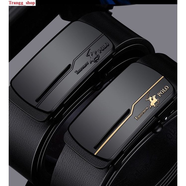 Thắt Lưng Nam Da Bò Cao Cấp Emrenew Polo 2 Lớp Full Hộp Đựng Mặt Khóa Hợp Kim