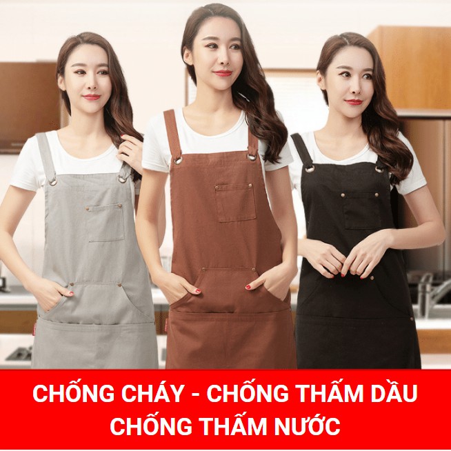 Tạp Dề Chuyên Dùng Cho Nhà Hàng Chống Lửa, Chống Thấm Nước, Chống Dầu Cao Cấp