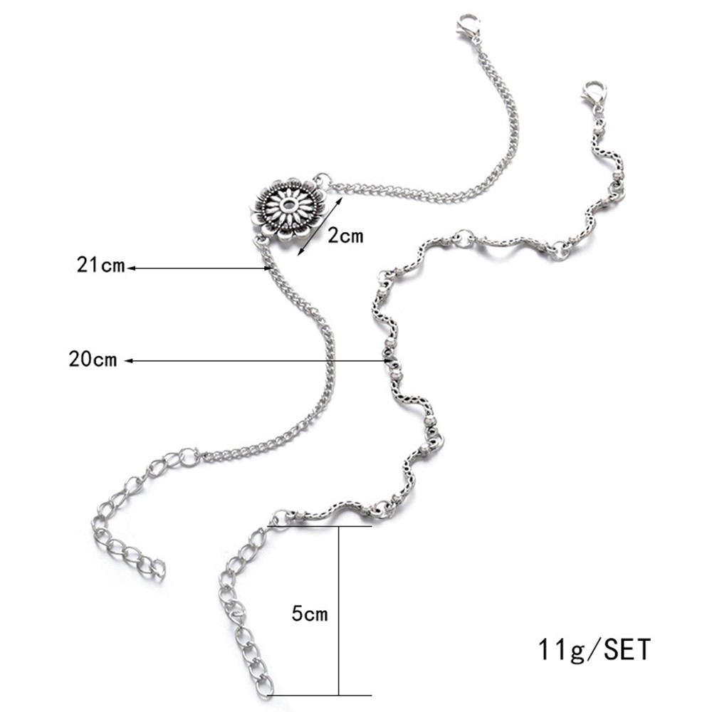 Lắc Chân Màu Bạc Dễ Thương | BigBuy360 - bigbuy360.vn