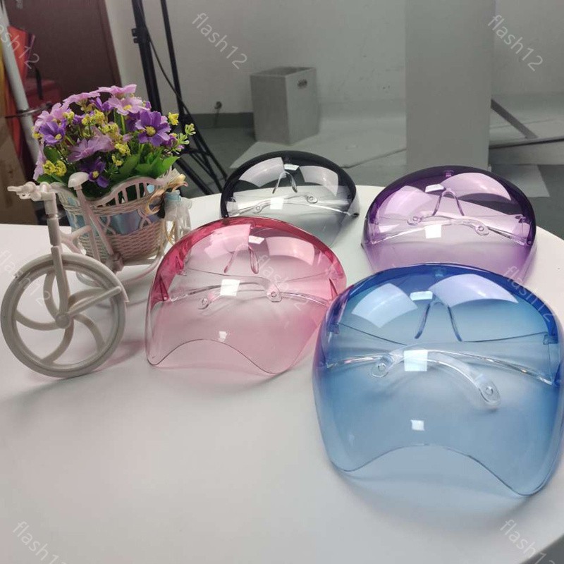 Full-face maskgogglesface mask with anti-droplet dust-proof  full-protection transparent lens