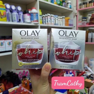 Kem  Olay Regenerist Whip Active Moisturizer With Sunscreen SPF25 48g dành cho ban ngày hàng mỹ