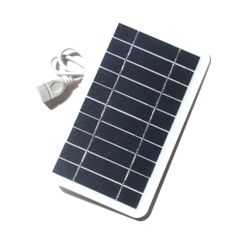 Tấm pin năng lượng mặt trời sạc dự phòng 2W cổng USB cho điện thoại di động