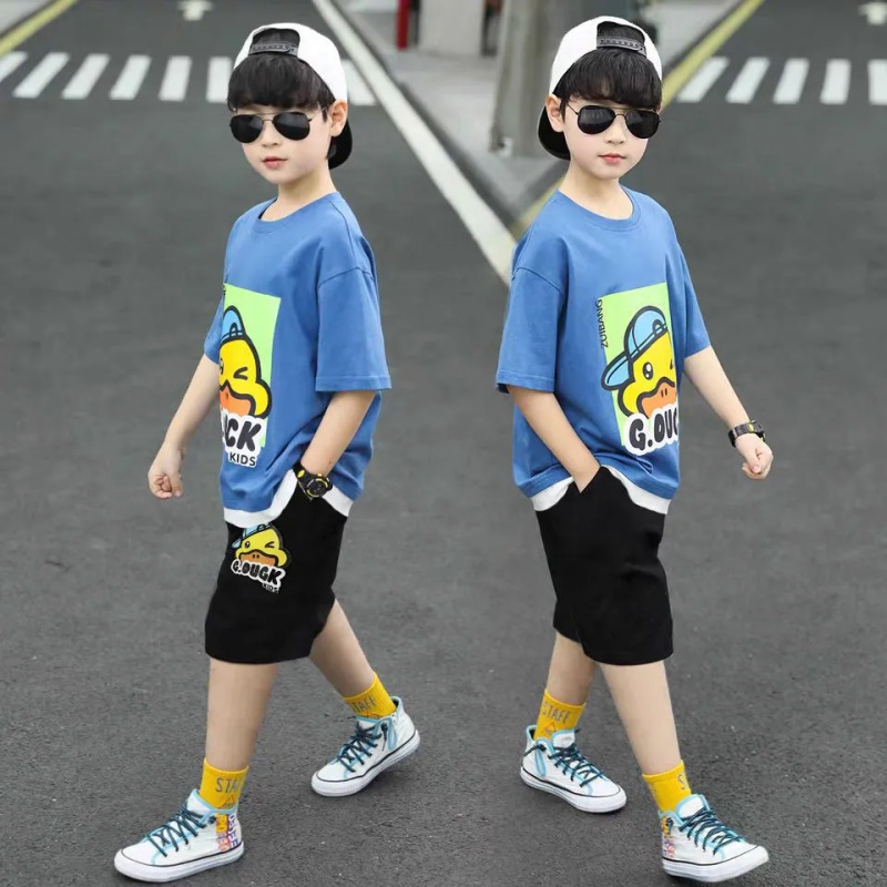 Angugu ootd Set 2 Món Áo Sơ Mi + Quần Short Hàn Quốc Chất Lượng Cao Cho Bé Trai Từ 3-4 - 5 Đến 6-7 - 8-9 - 10-11 - 12 Ba Lô Đi Học Thiết Kế Dễ Thương Cho Bé
