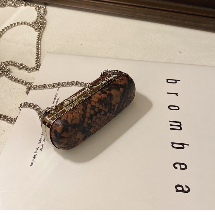 [Hàng mới về] Túi đựng son môi họa tiết da rắn thiết kế thời trang