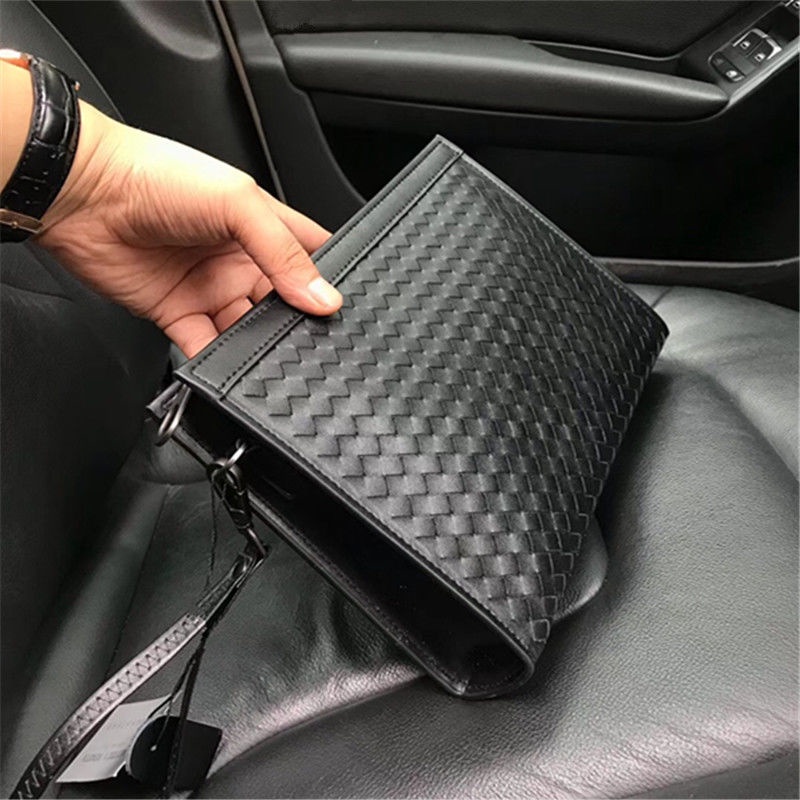 Túi da cầm tay thêu họa tiết thời trang cho nam | BigBuy360 - bigbuy360.vn