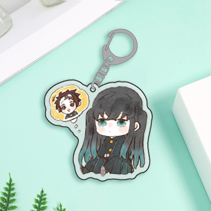 Móc khóa họa tiết nhân vật anime dễ thương