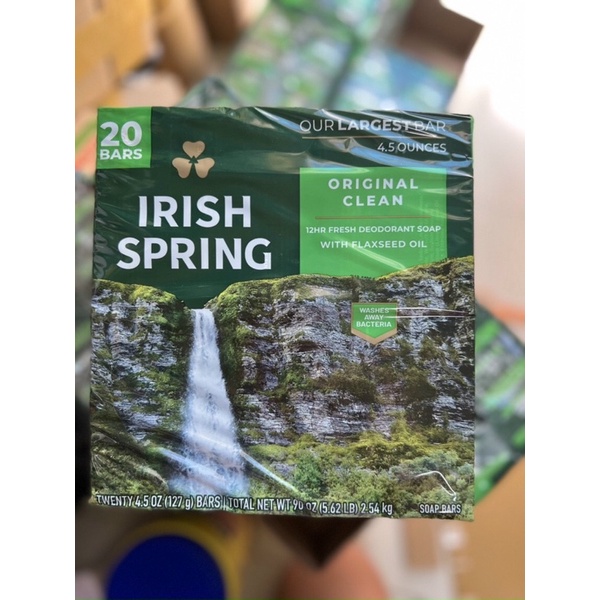 Lốc 20 cục Xà bông cục Mỹ - irish spring 113g