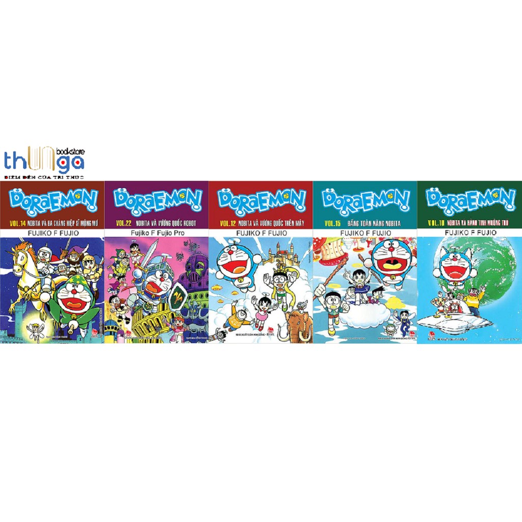 Sách - Combo 5 quyển truyện tranh Doraemon dài - được chọn tập