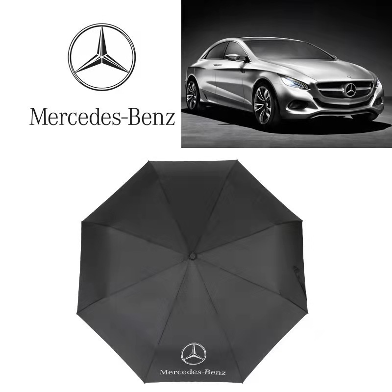 Dù Gấp Mở Tự Động Tay Cầm Dài Màu Đen Cho Mercedes Benz W212 W240 R171 R199 W247 W246 W176 W211 W213 W205 W203 W209 W204
