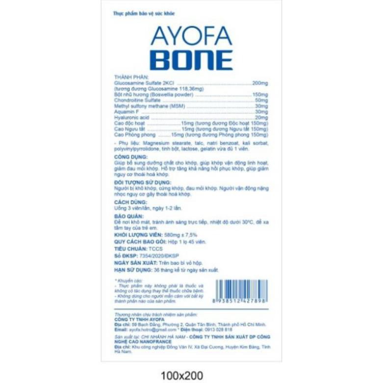 Đau nhức xương khớp - AYOFA BONE