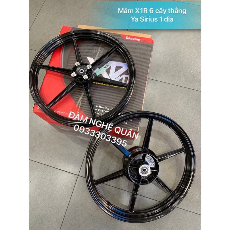 Mâm X1R 6 cây thẳng màu đen cho Ya Sirius 1 dĩa loại tốt mới 100% 💰 1,700,000 VND / 1 cặp