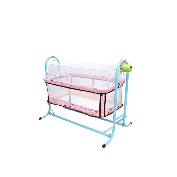 Nôi Điện Tự Động Cho Bé Tối Đa 25kg VINANOI - NV25H - Khung Thép Sơn Tĩnh Điện - Lồng Nôi Màu Hồng - Máy Đưa Nôi Êm Ái