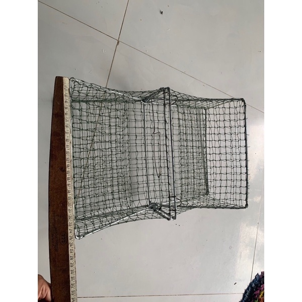 Lòng bẫy cua đồng ghẹ rẹm các loại mắt lưới 3phânngang 25cm dài 40 cao 15cm