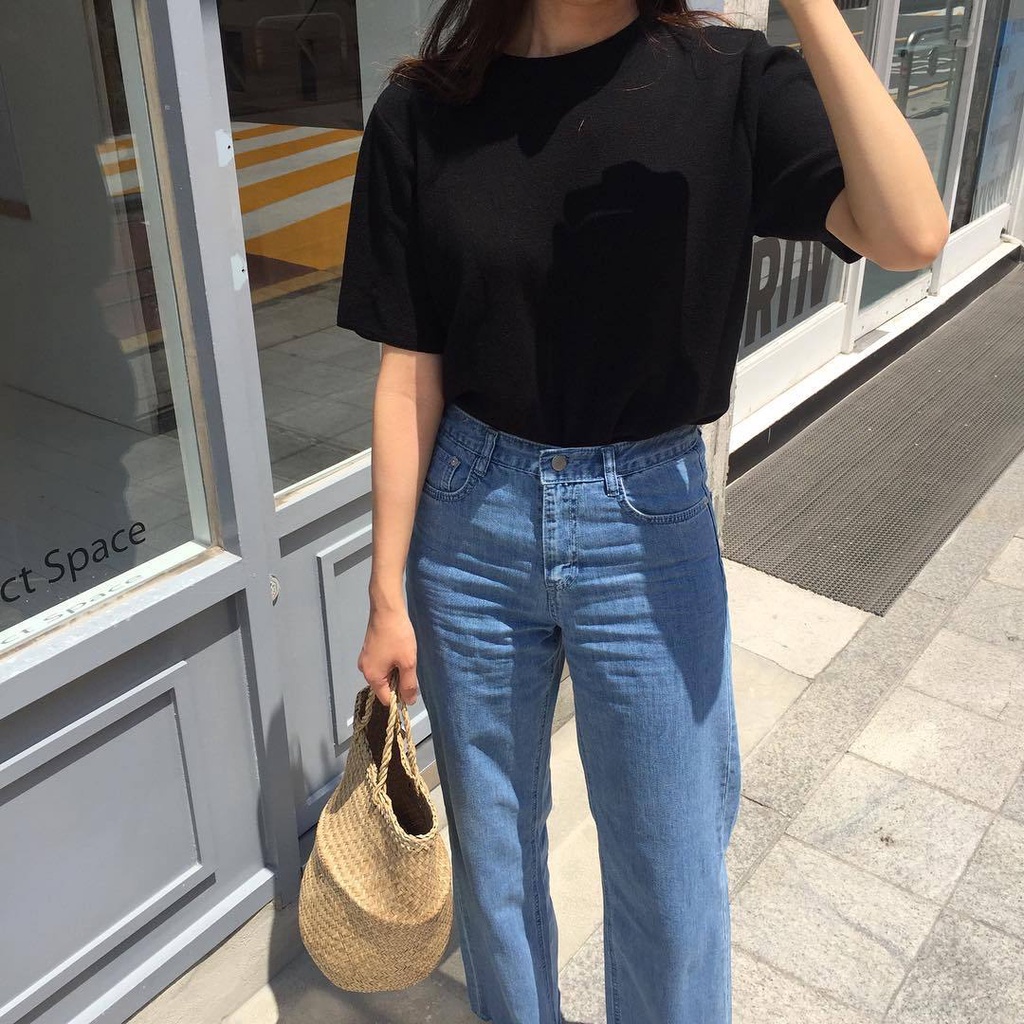 Áo thun cotton tay ngắn ÁO TRƠN