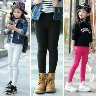 Combo 2 quần legging kaki bé gái