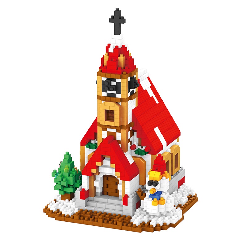 Đồ chơi lắp ráp ZHAN QI TOYS mô hình nhân vật Giáng Sinh làm quà tặng đáng yêu dành cho trẻ em