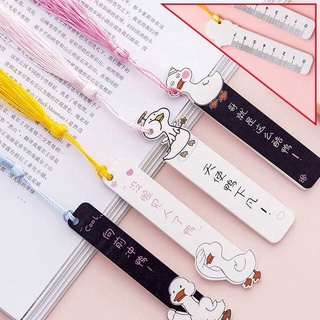 Zanmo bookmark vịt gỗ đánh dấu trang ( có thể làm thước kẻ )