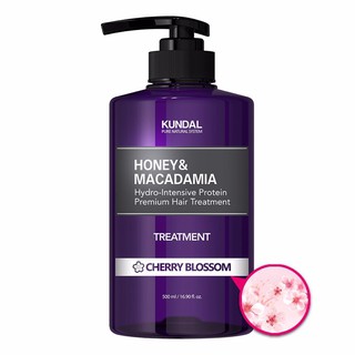 Kem Ủ Tóc Kundal Honey & Macadamia Hair Treatment Cherry Blossom - Hoa Anh Đào 500ml