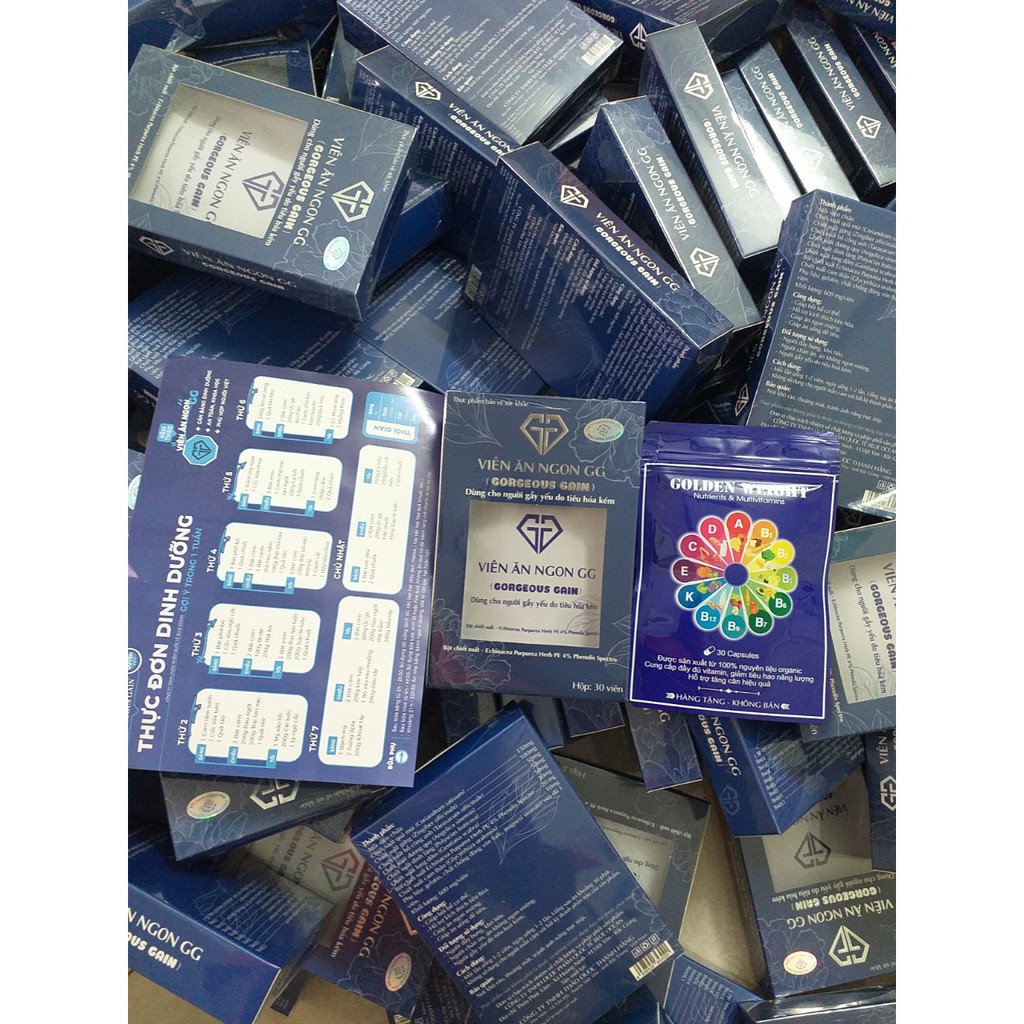 (Mua 1 tặng 1) Viên ăn ngon GG, hộp 30 viên, cam kết chính hãng, fake đền 1000 lần