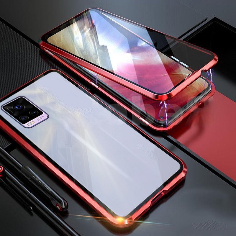 VIVO V20 V 20 Ốp lưng mặt kính viền khung kim loại cứng cho For VIVOV20