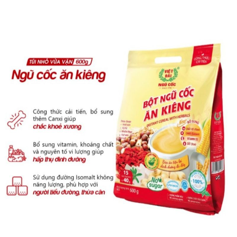 Bột ngũ cốc ăn kiêng Việt Đài 600g