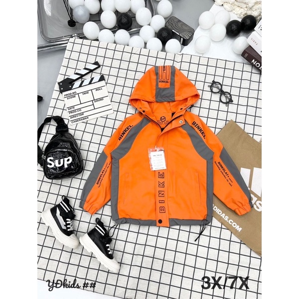 Áo khoác gió trẻ em , áo khoác gió thể thao chất liệu gió tráng xi size đại siêu đẹp cho bé trai 20-32kg